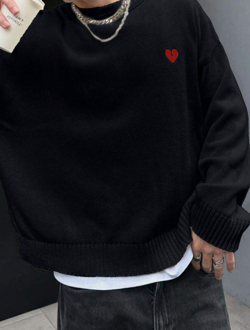 Broken heart sweater