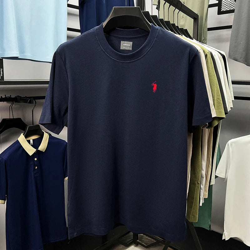 Men's High-End Brand Embroidered T-shirt