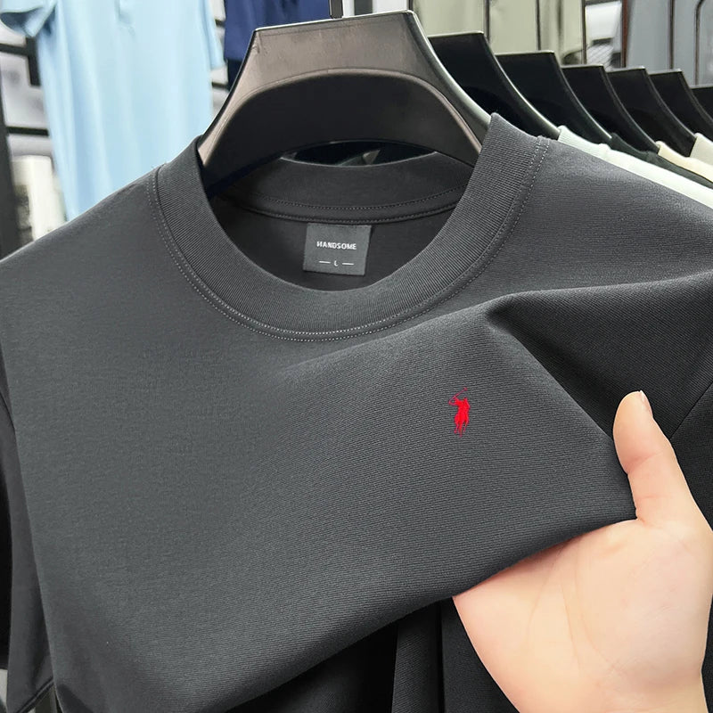 Men's High-End Brand Embroidered T-shirt