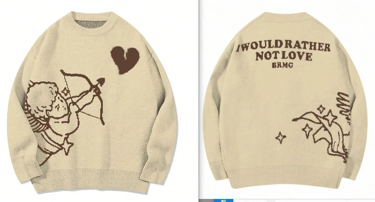 Men's Knitted Sweater Angel