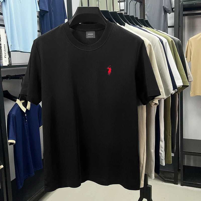 Men's High-End Brand Embroidered T-shirt