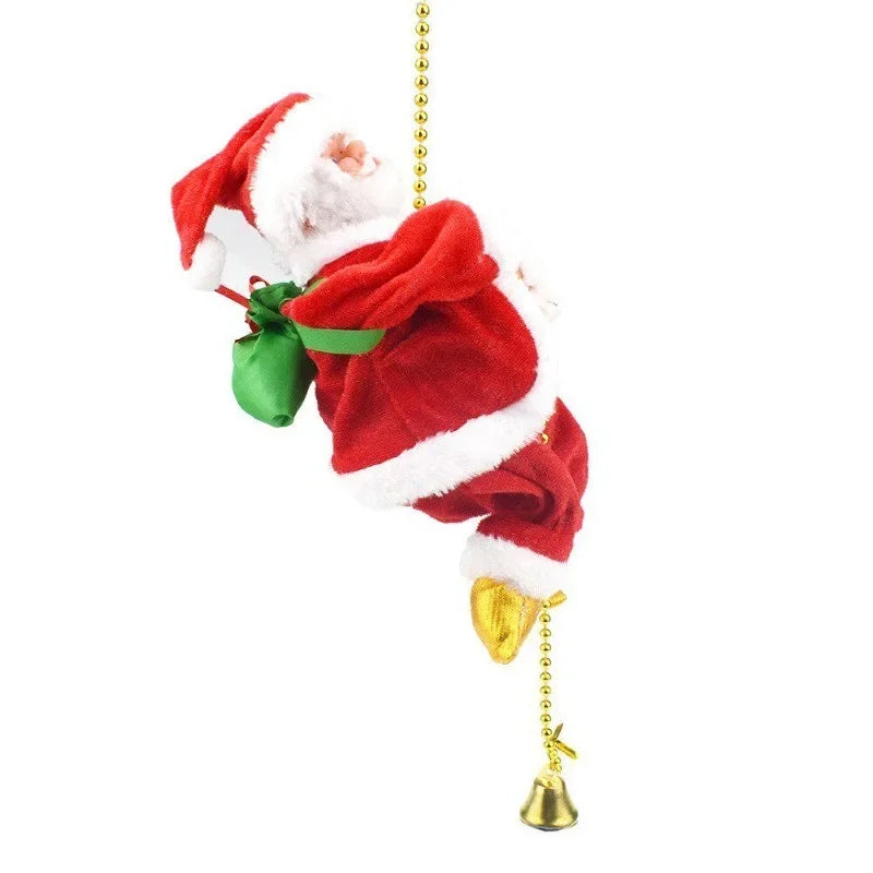Electric climbing Santa
