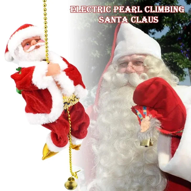 Electric climbing Santa