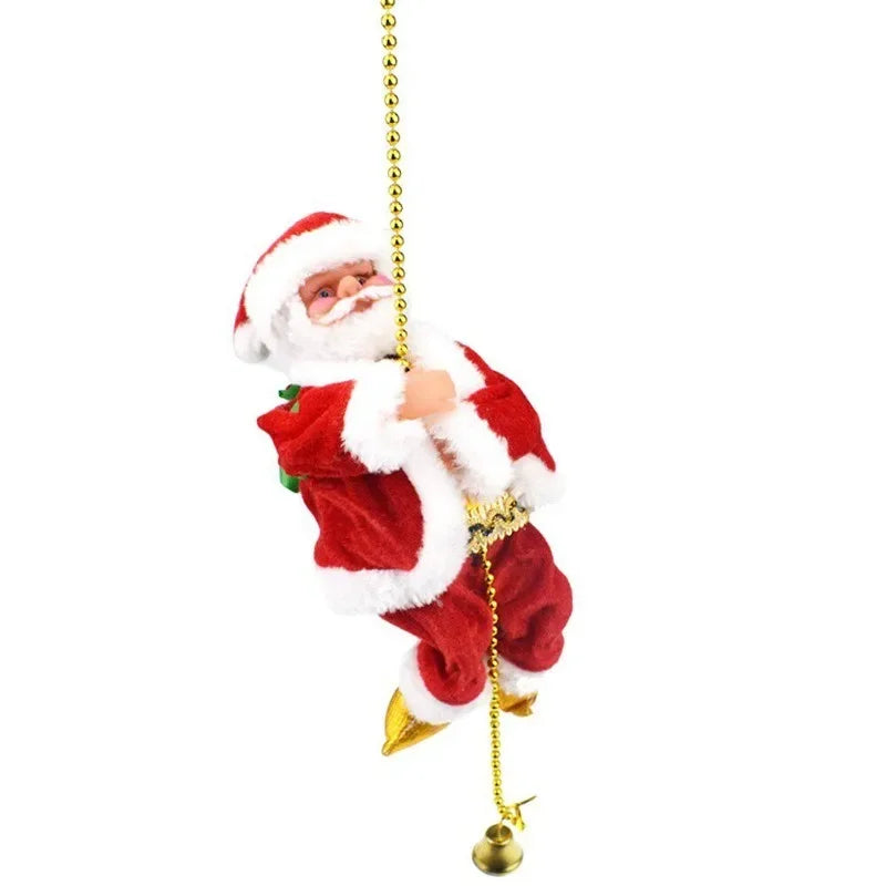 Electric climbing Santa